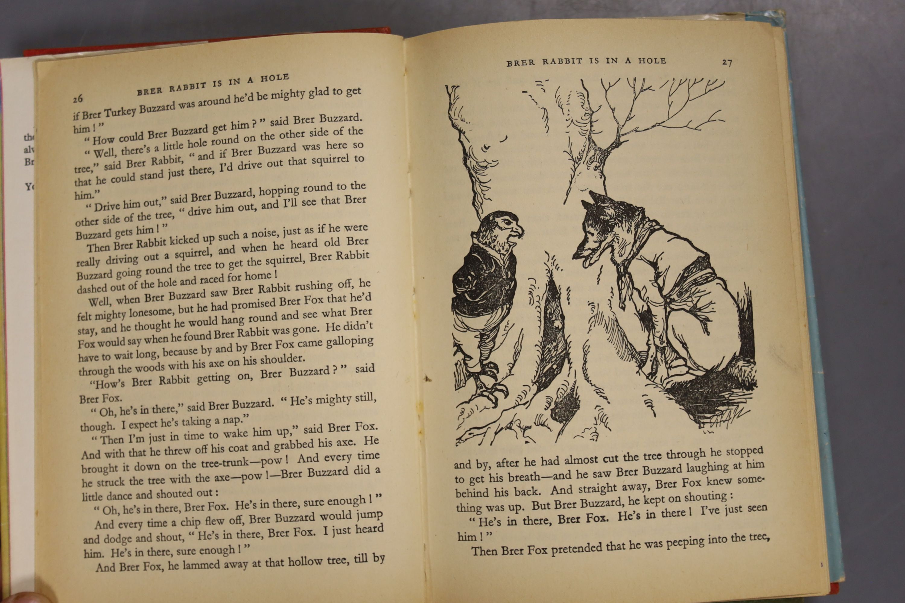 Johns, Capt W.W – Biggles In Australia, first edition, 16mo, hardback, (dj missing, spine sunned) Hodder & Stoughton, London, 1955., Blyton, Enid – Brer Rabbit Book, 16mo, hardback, (dj present with scuffs and small tear